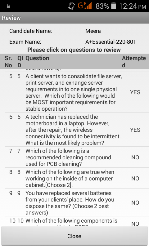 Sim-Ex™ Practice Exams Android App For A+ Essentials