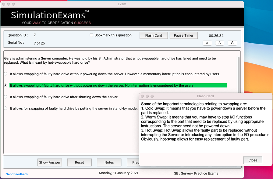 Sim-Ex™ Practice Exams for Server+ SK0-005 Download