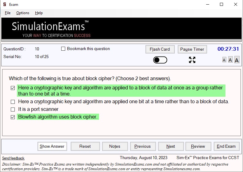 Sim-Ex™ Practice Exams for CCST Cybersecurity Download