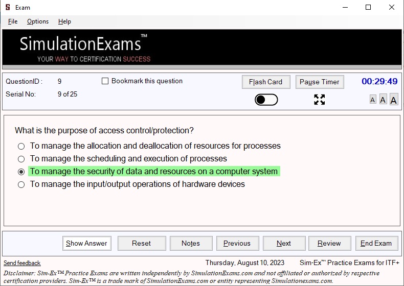 Sim-Ex™ Practice Exams for ITF+ (FCO-U61) Download