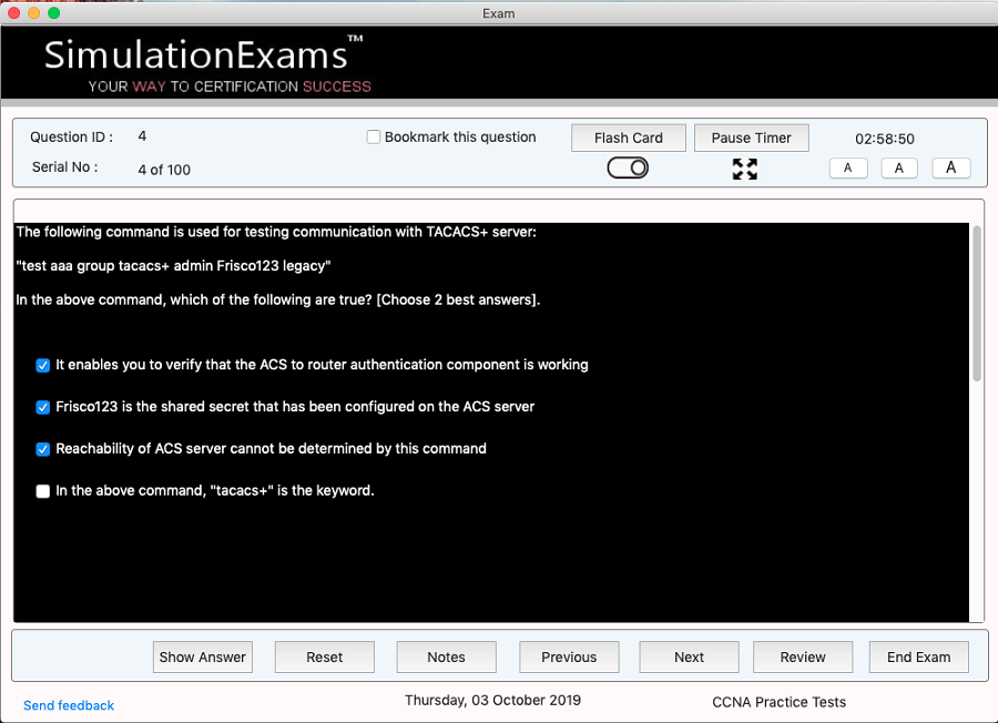 Sim-Ex™ Practice Exams MacOS App For CCNA 200-301