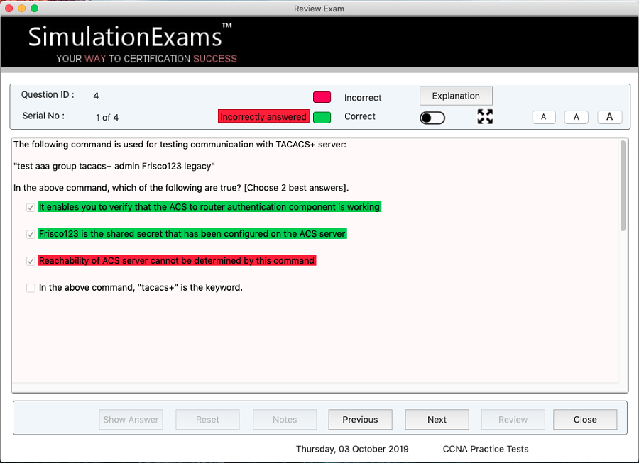 Sim-Ex™ Practice Exams MacOS App For CCNA 200-301