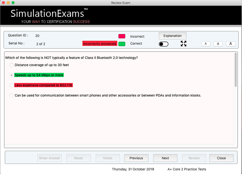 CORe Valid Exam Simulator